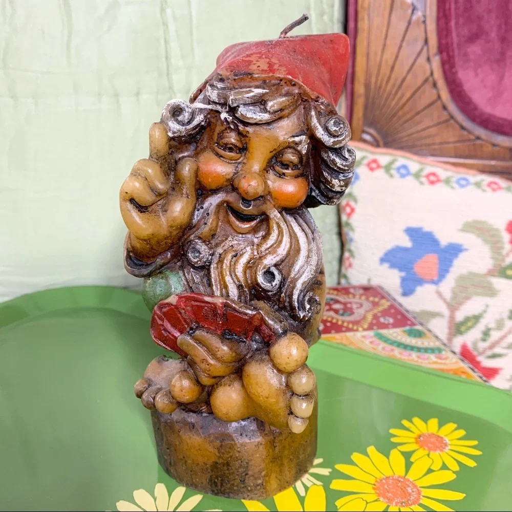 70s Gnome Candle - Picture 1 of 9
